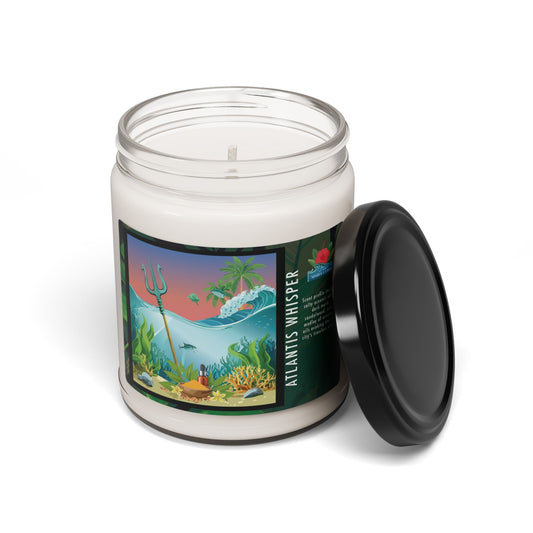 Soy Candle, Atlantis Whisper Scent, 9oz