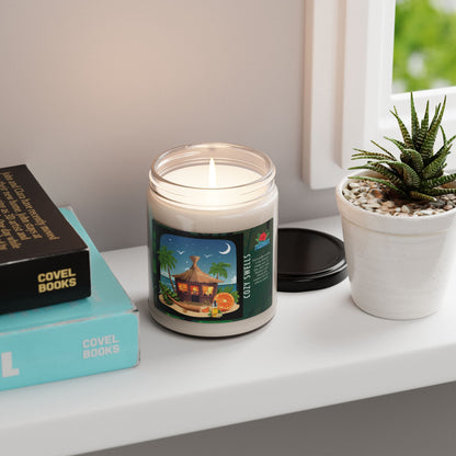 Soy Candle, Cozy Swells Scented 9oz - Island Hut Vibes