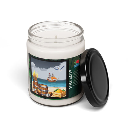 Soy Candle - Spice Haven Scent, 9oz - Warm Beach Vibes