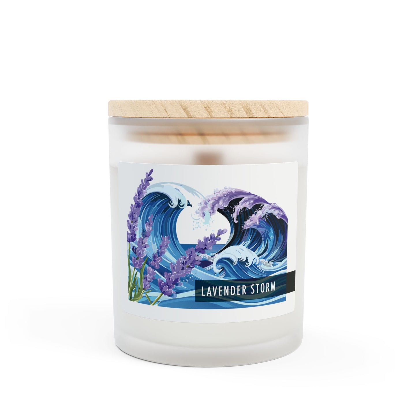 Lavender Storm - Frosted Candle - 50 Hours