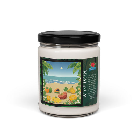 Soy Candle - Island Escape Scented 9oz